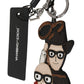 Dolce & Gabbana Leather Dominico Stefano SICILY WESTERN Badge Keychain