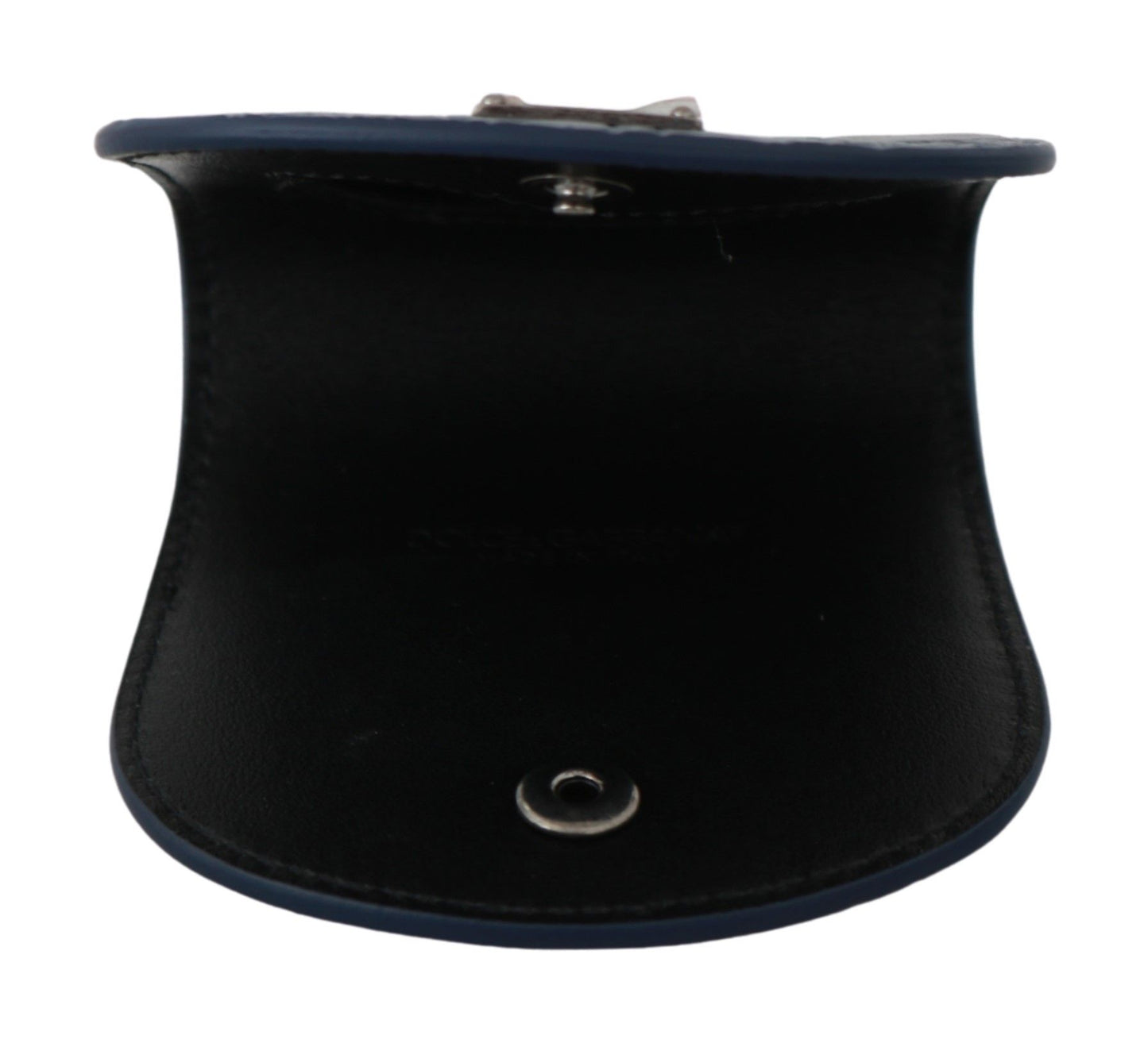 Dolce & Gabbana Blue Leather Holder Pocket Condom Case