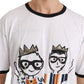 Dolce & Gabbana White Men Print #dgfamily Cotton T-shirt