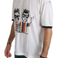 Dolce & Gabbana White Men Print #dgfamily Cotton T-shirt