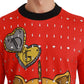 Dolce & Gabbana Red Crystal Pig of the Year Sweater