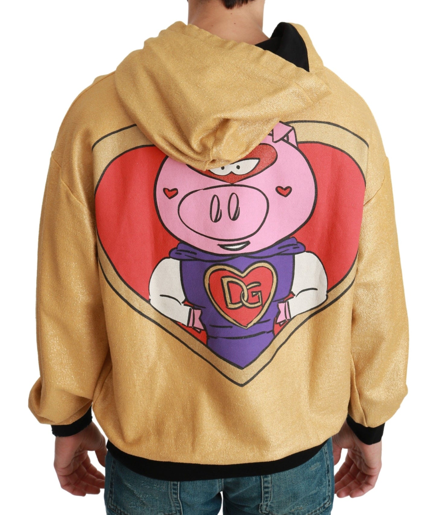 Dolce & Gabbana Gold Pig of the Year Hooded Sweater