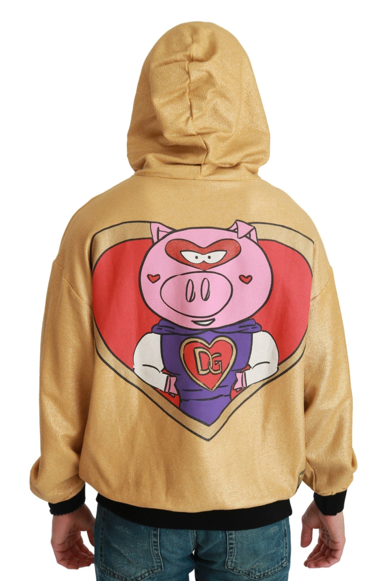 Dolce & Gabbana Gold Pig of the Year Hooded Sweater