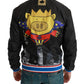 Dolce & Gabbana Black YEAR OF THE PIG Bomber Jacket