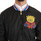 Dolce & Gabbana Black YEAR OF THE PIG Bomber Jacket