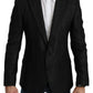 Dolce & Gabbana Black Striped Single Breasted MARTINI Blazer