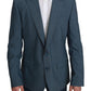 Dolce & Gabbana Blue Single Breasted Formal Wool Blazer