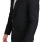 Dolce & Gabbana Black Single Breasted Formal Wool Blazer