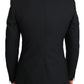 Dolce & Gabbana Black Single Breasted Formal Wool Blazer