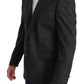 Dolce & Gabbana Gray Plaid Check Wool Formal Jacket Blazer