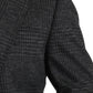 Dolce & Gabbana Gray Plaid Check Wool Formal Jacket Blazer