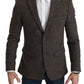 Dolce & Gabbana Brown Jacket Formal Coat Wool Blazer