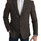 Dolce & Gabbana Brown Jacket Formal Coat Wool Blazer