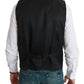 Dolce & Gabbana Gray Waistcoat Formal Stretch Wool Vest