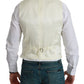 Dolce & Gabbana White Waistcoat Formal Wool  Vest