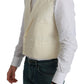 Dolce & Gabbana White Waistcoat Formal Wool  Vest