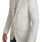 Dolce & Gabbana SICILIA Cream Single Breasted Formal Blazer