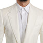 Dolce & Gabbana SICILIA Cream Single Breasted Formal Blazer