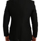 Dolce & Gabbana Black Slim Fit Coat Jacket MARTINI Blazer