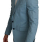 Dolce & Gabbana Blue Slim Fit Coat Jacket MARTINI Blazer