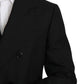 Dolce & Gabbana Black Slim Fit Wool Blazer Jacket