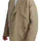 Dolce & Gabbana Beige Jacket Coat 100% Jute Blazer Coat