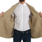 Dolce & Gabbana Beige Jacket Coat 100% Jute Blazer Coat