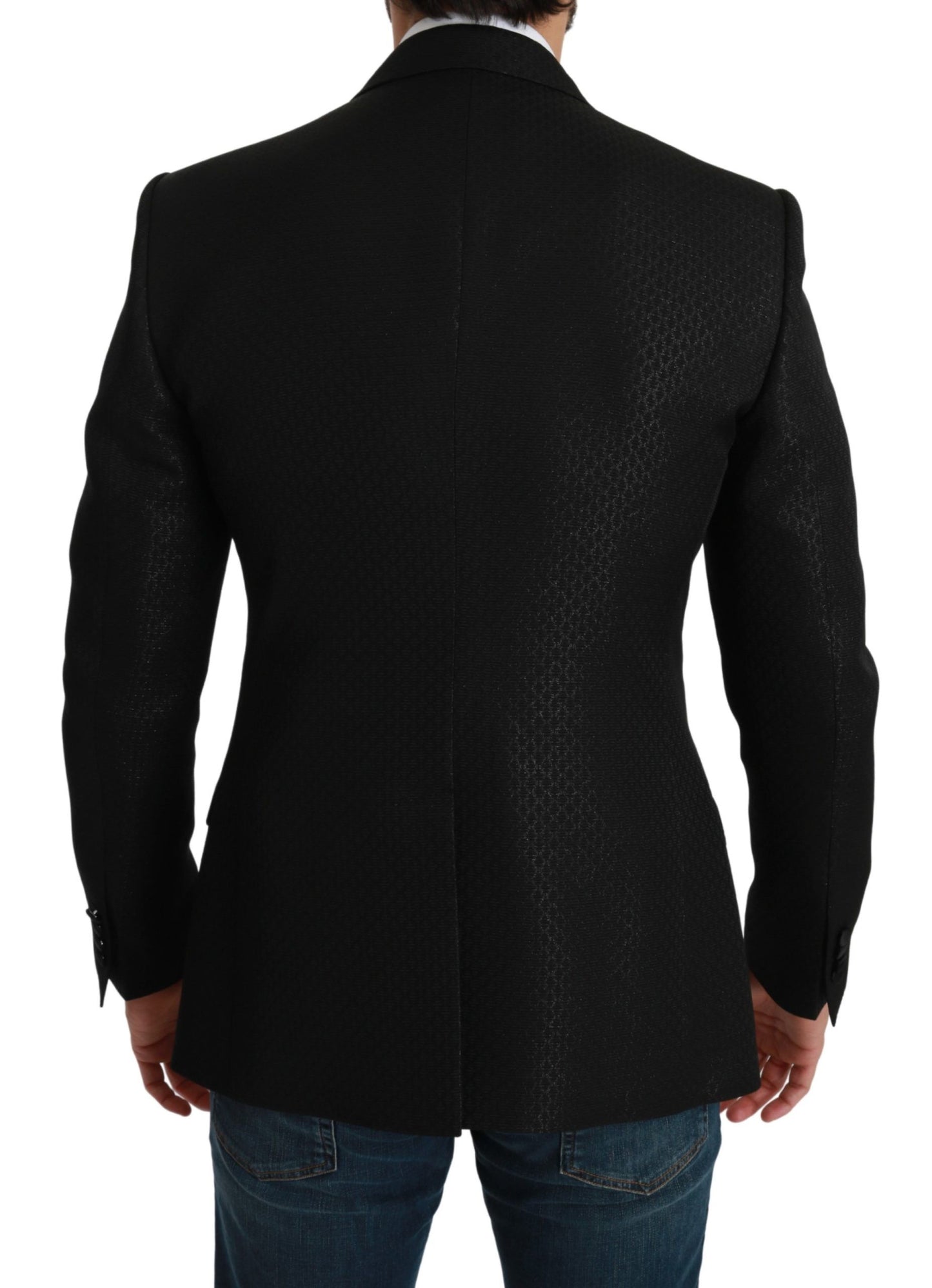 Dolce & Gabbana Black Slim Fit Jacket MARTINI Blazer