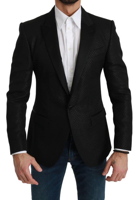 Dolce & Gabbana Black Slim Fit Jacket MARTINI Blazer