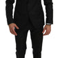 Dolce & Gabbana Black Crystal Bee Slim Fit 2 Piece Suit