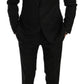 Dolce & Gabbana Black Crystal Bee Slim Fit 2 Piece Suit