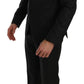 Dolce & Gabbana Black Crystal Bee Slim Fit 2 Piece Suit