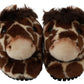 Dolce & Gabbana Brown Giraffe Slippers Flats Sandals Shoes