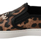 Dolce & Gabbana Leather Leopard #dgfamily Loafers Shoes