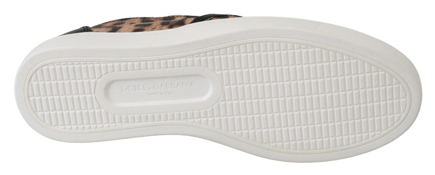 Dolce & Gabbana Leather Leopard #dgfamily Loafers Shoes