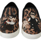 Dolce & Gabbana Leather Leopard #dgfamily Loafers Shoes