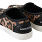 Dolce & Gabbana Leather Leopard #dgfamily Loafers Shoes