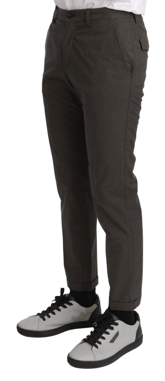 Dolce & Gabbana Brown Casual Mens Trouser 100% Cotton Pants