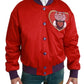 Dolce & Gabbana Red YEAR OF THE PIG Bomber Jacket