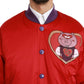 Dolce & Gabbana Red YEAR OF THE PIG Bomber Jacket