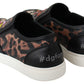 Dolce & Gabbana Leather Leopard #dgfamily Loafers Shoes