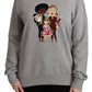 Dolce & Gabbana Gray #dgfamily Cotton Pullover Sweater