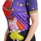 Dolce & Gabbana Purple YEAR OF THE PIG Top Cotton T-shirt