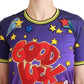 Dolce & Gabbana Purple YEAR OF THE PIG Top Cotton T-shirt