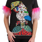 Dolce & Gabbana Black YEAR OF THE PIG Top Cotton  T-shirt