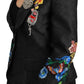 Dolce & Gabbana Enchanted Sicilian Black Brocade Blazer