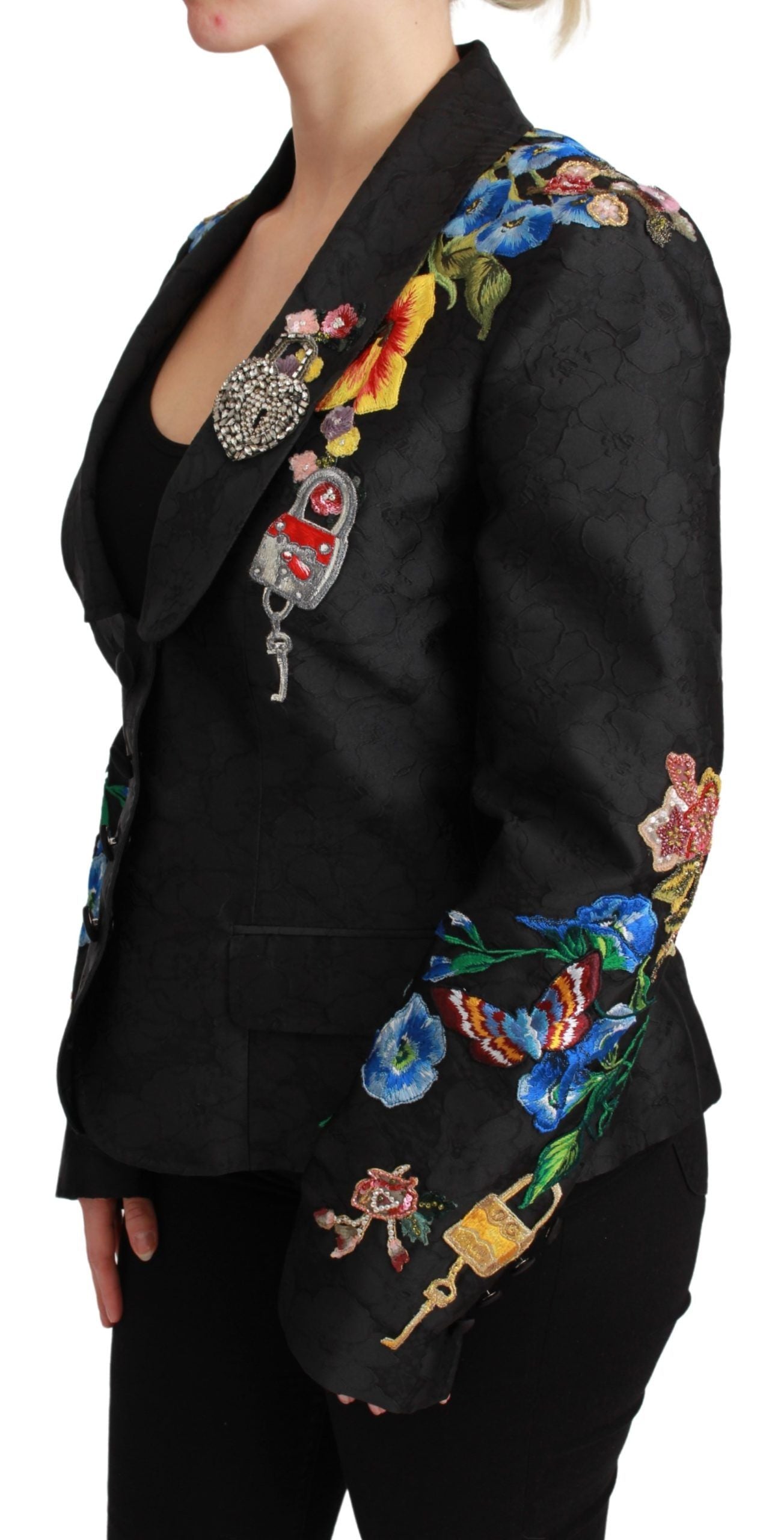 Dolce & Gabbana Enchanted Sicilian Black Brocade Blazer