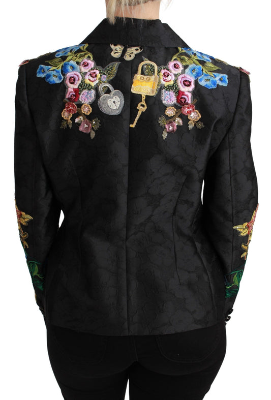 Dolce & Gabbana Enchanted Sicilian Black Brocade Blazer