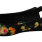 Dolce & Gabbana Elegant Crystal-Embellished Floral Flats