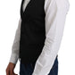 Dolce & Gabbana Gray 100% Silk Formal Coat Vest